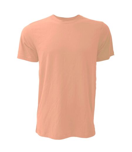 Canvas Unisex Jersey Crew Neck Short Sleeve T-Shirt (Orange)