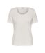 T-Shirt blanc femme jdy flora-1