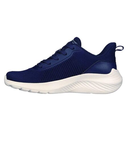 Womens/ladies bobs squad waves trainers navy Skechers