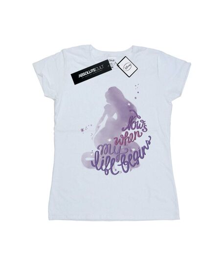 Disney T-shirt en coton Femmes/Ladies Tangled Now's When My Life Begins (Blanc) - UTBI43821