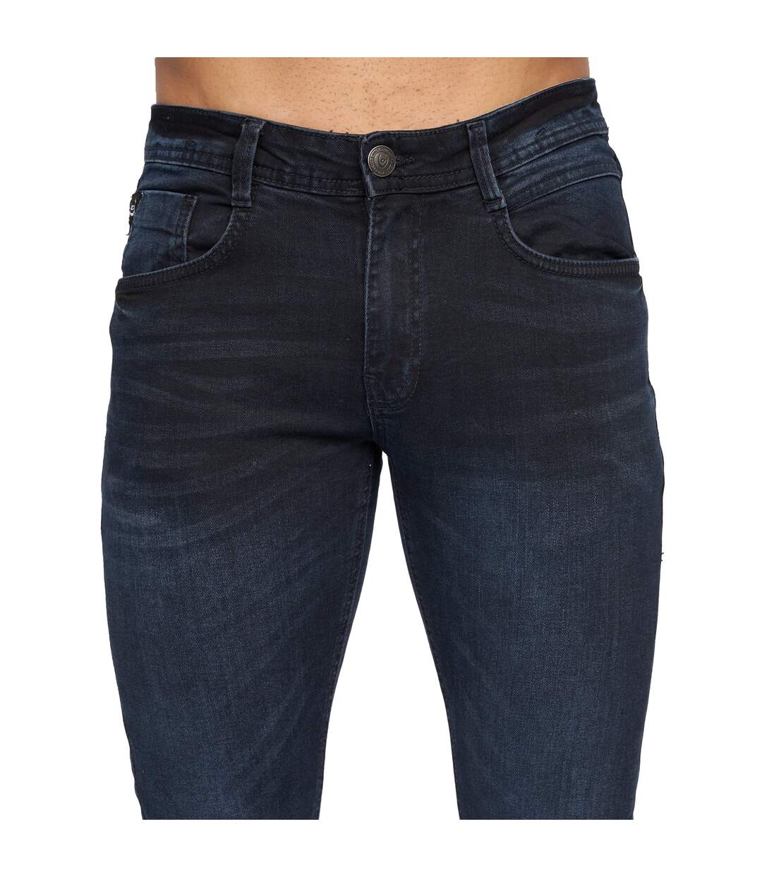 Jean Maylead Homme Bleu Noir Duck And Cover-3