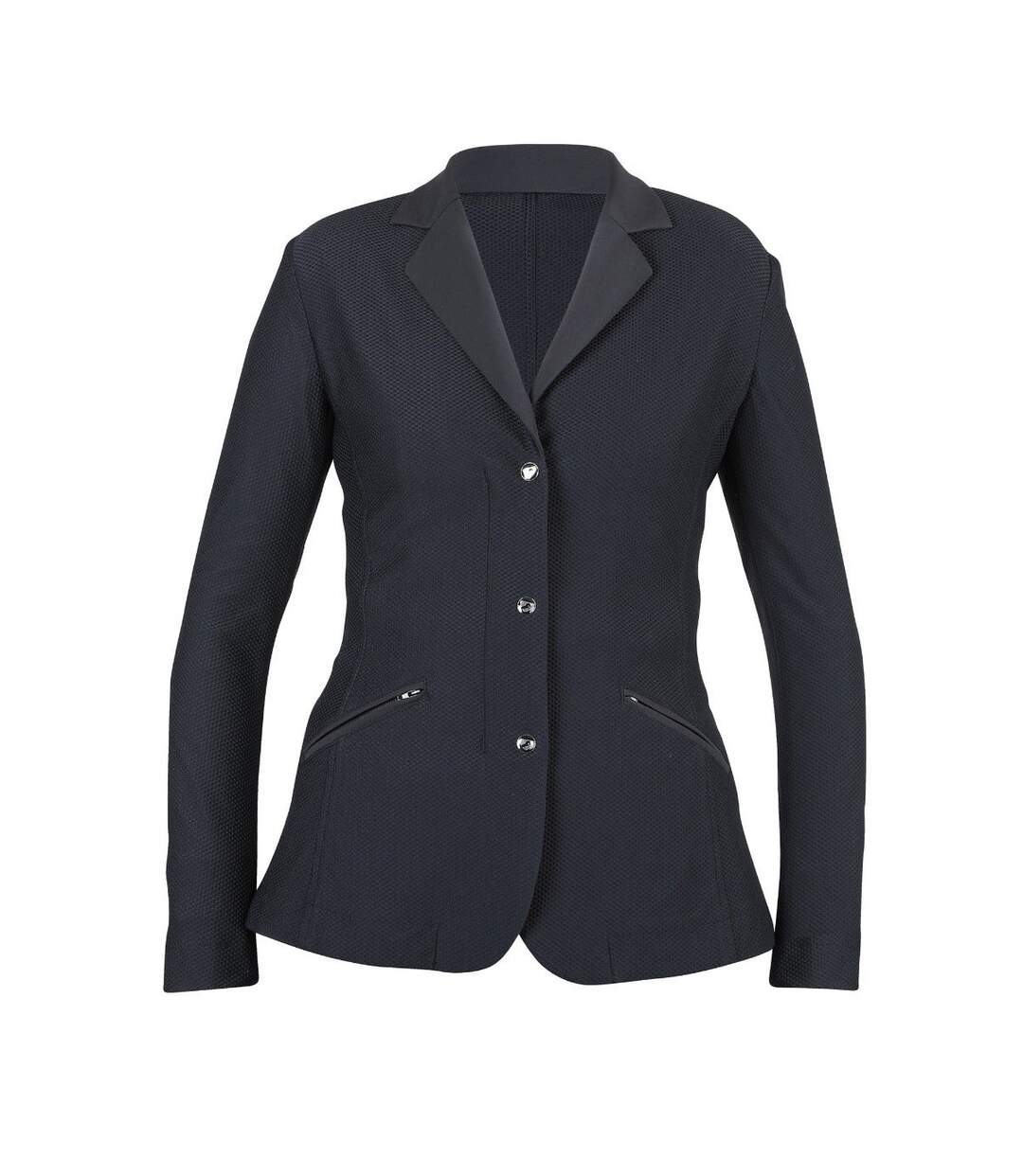 Womens/ladies Goldhawk Show Jumping Jacket Black Aubrion-1