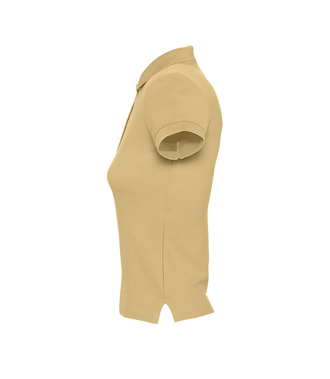SOLS Womens/Ladies People Pique Short Sleeve Cotton Polo Shirt (Sand) - UTPC319-3