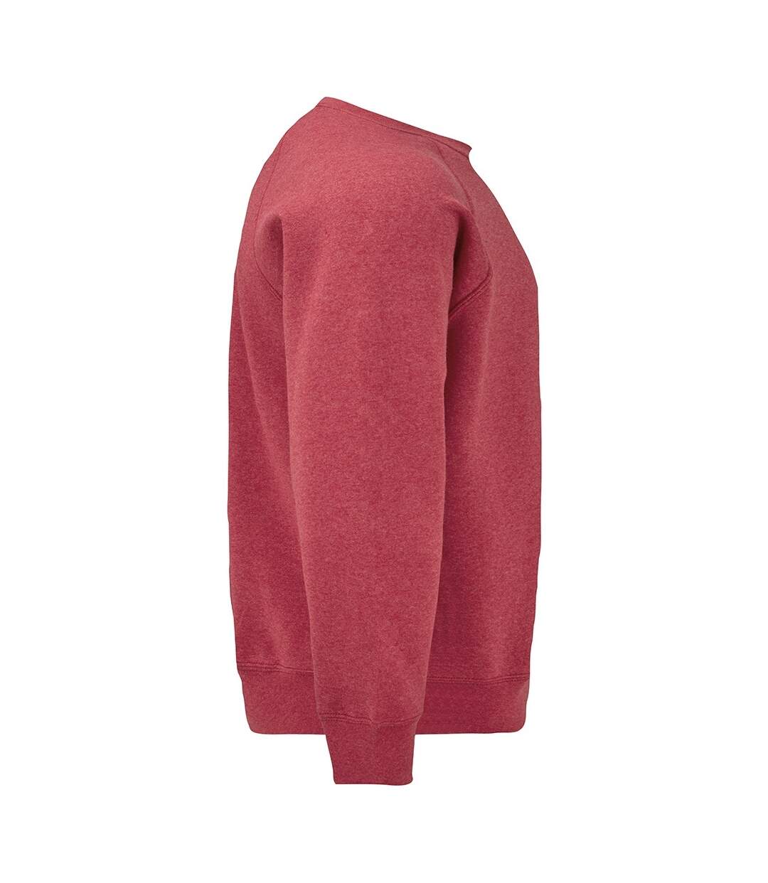 Sweat homme rouge chiné Fruit of the Loom