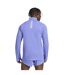 Mens Adizero Quarter Zip Running T-shirt Blue Adidas-2