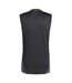 Mens Tiro 24 Competition Sleeveless Training Jersey Black Dark Grey Adidas-3