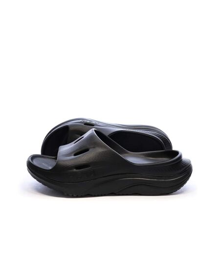 Claquettes noires homme hoka recovery