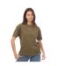 T-shirt flock chine femme vert Off White-1