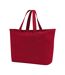 Canvas Heavy Duty Tote Bag One Size Scarlet Red Westford Mill-2
