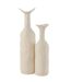 Vase Déco en Métal Agra 50cm Blanc-2