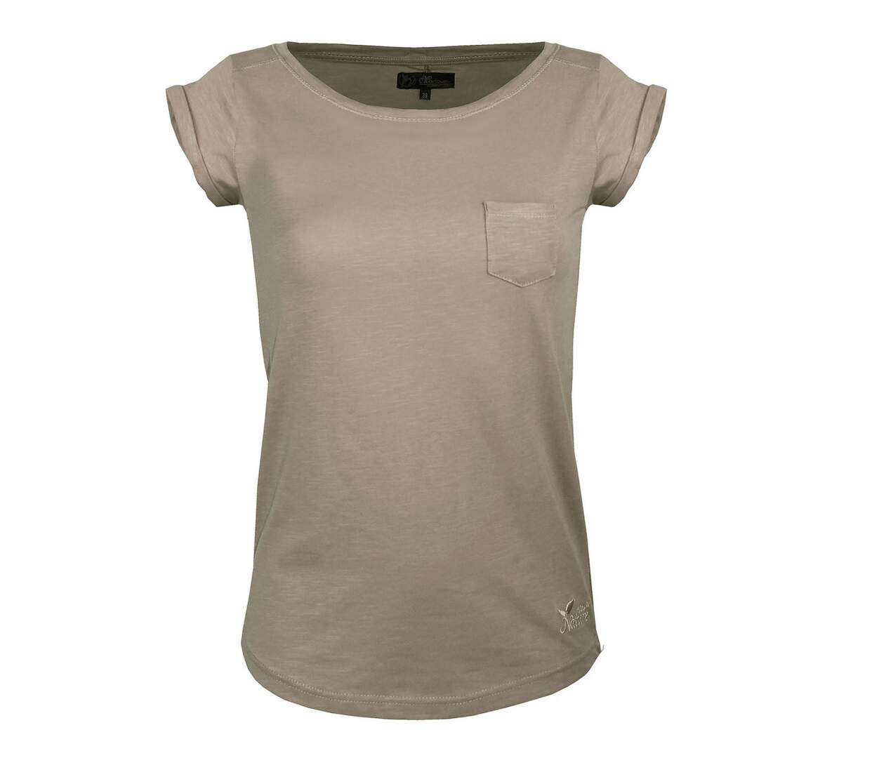 Tee - shirt col bateau 1 poche DOMY1-1