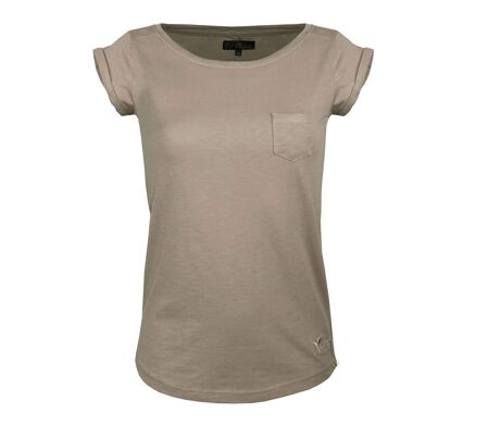 Tee - shirt col bateau 1 poche DOMY1