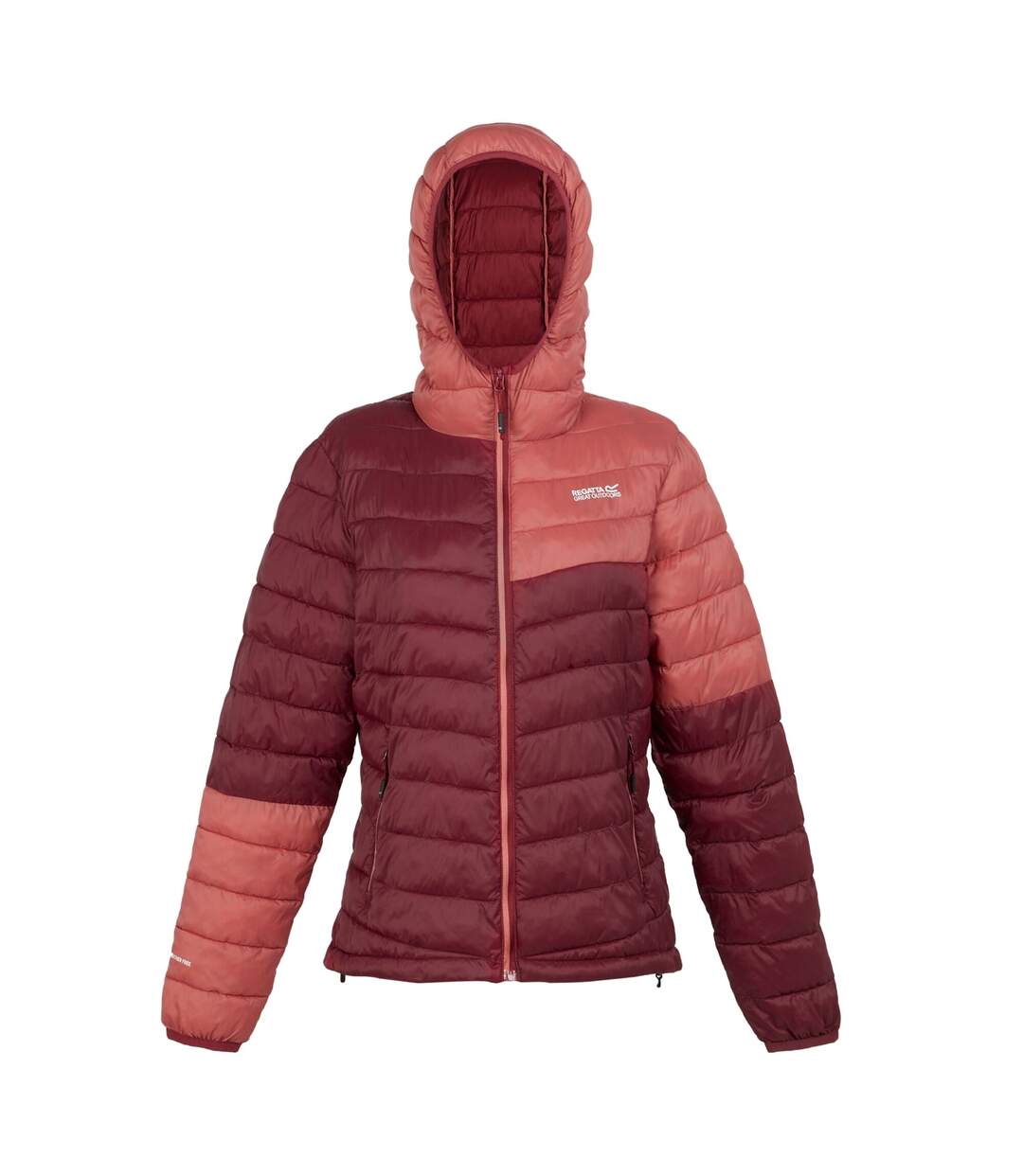 Veste à capuche hillpack femme rouge foncé / rouge clair Regatta-1