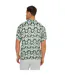 Mens Geometric Short-sleeved Shirt Pine Green Threadbare-3