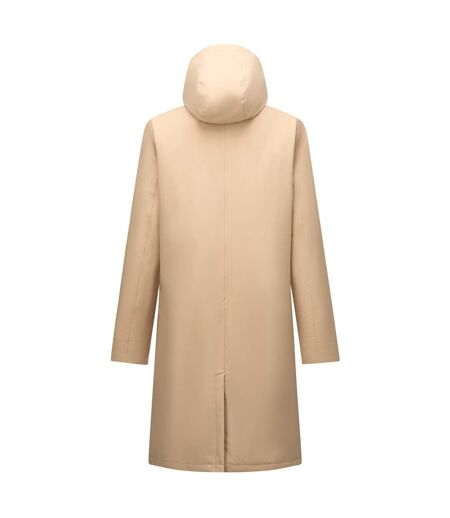 Veste Imperméable Longue Et Unie À Capuche Et Taille Ajustable Ramona Femme Beige Regatta