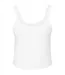 Womens/ladies Plain Micro-rib Spaghetti Strap Tank Top Solid White Bella + Canvas-2