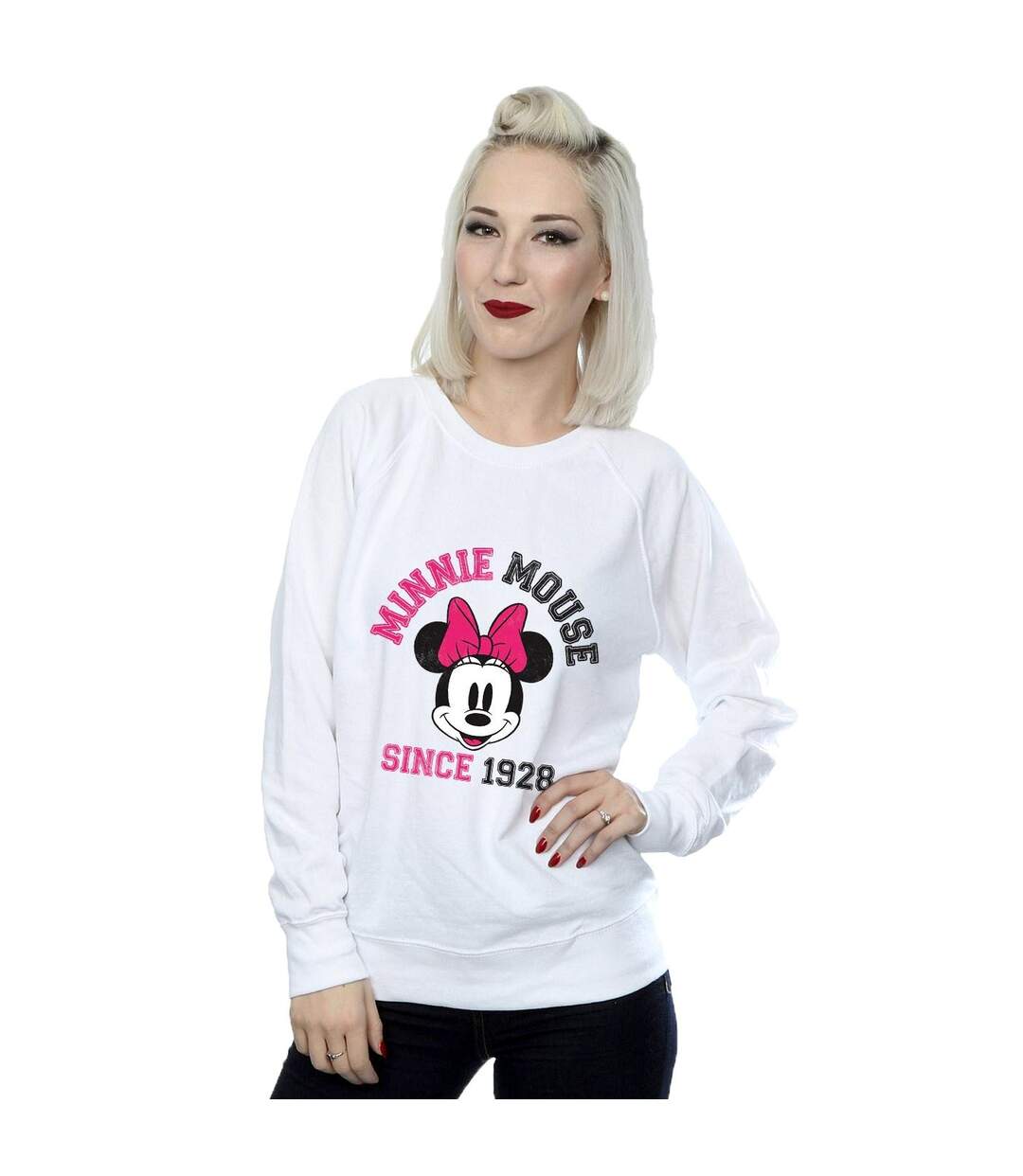 Disney Sweat-shirt Womens/Ladies Mickey Mouse Since 1928 (Blanc) - UTBI26892-2
