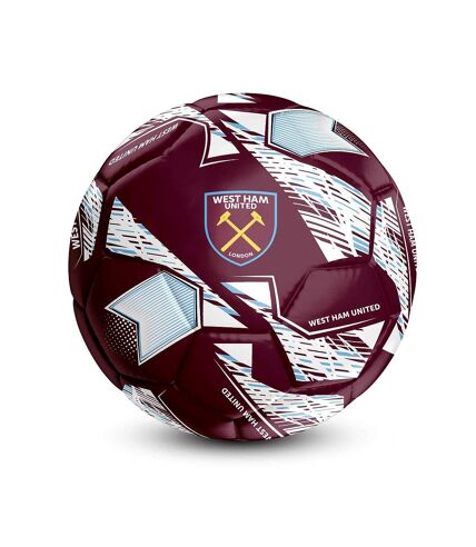 West Ham United FC - Ballon de foot NIMBUS (Bordeaux / Blanc) (Taille 5) - UTRD2879