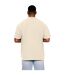 Mens ringspun cotton extended neckline tall oversized t-shirt ecru Casual Classics-2