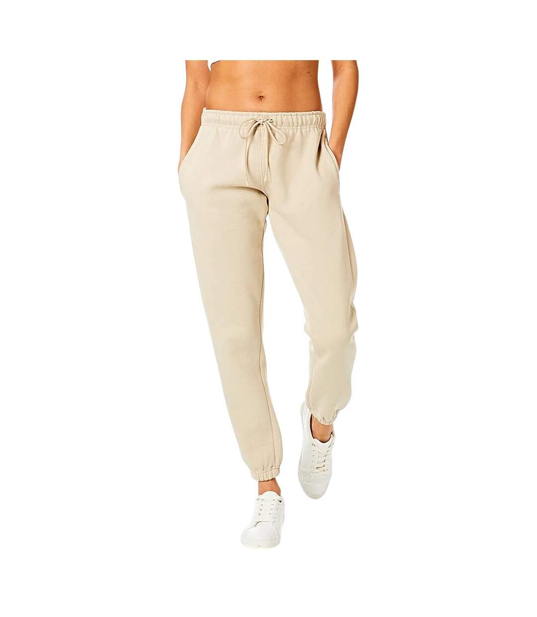 Womens/ladies soft touch sweatpants sand beige Light And Shade