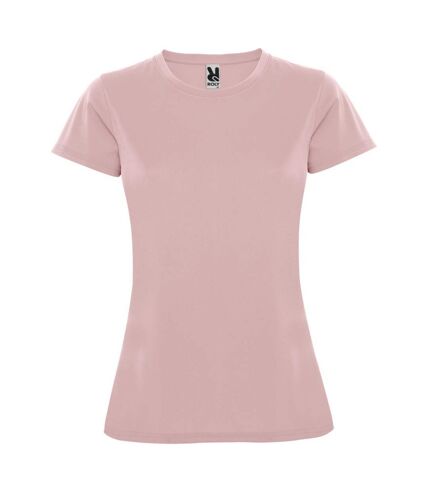 Roly Womens/Ladies Montecarlo Short-Sleeved Sports T-Shirt (Light Pink)