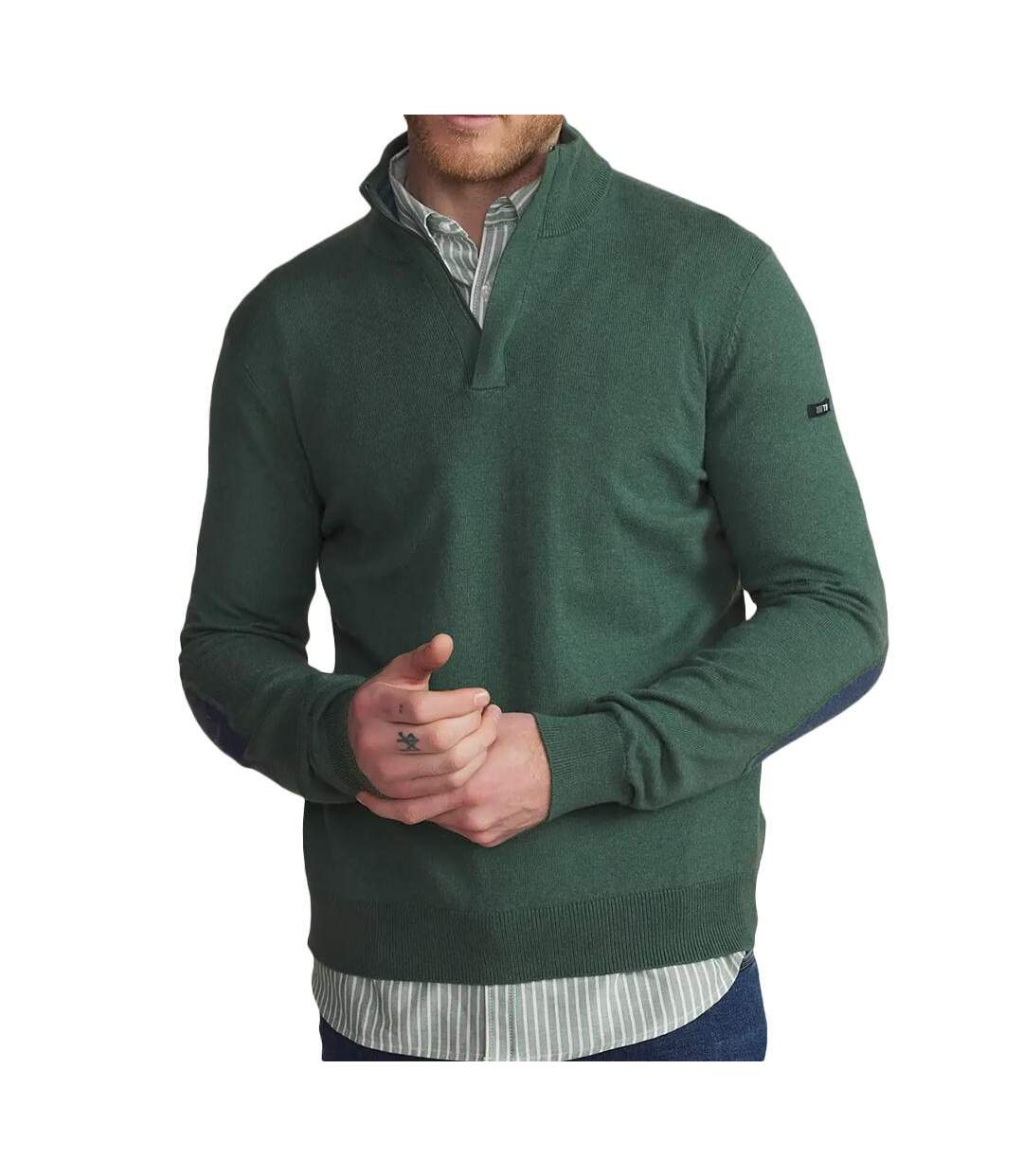 Pull vert homme tbs pull malik-1