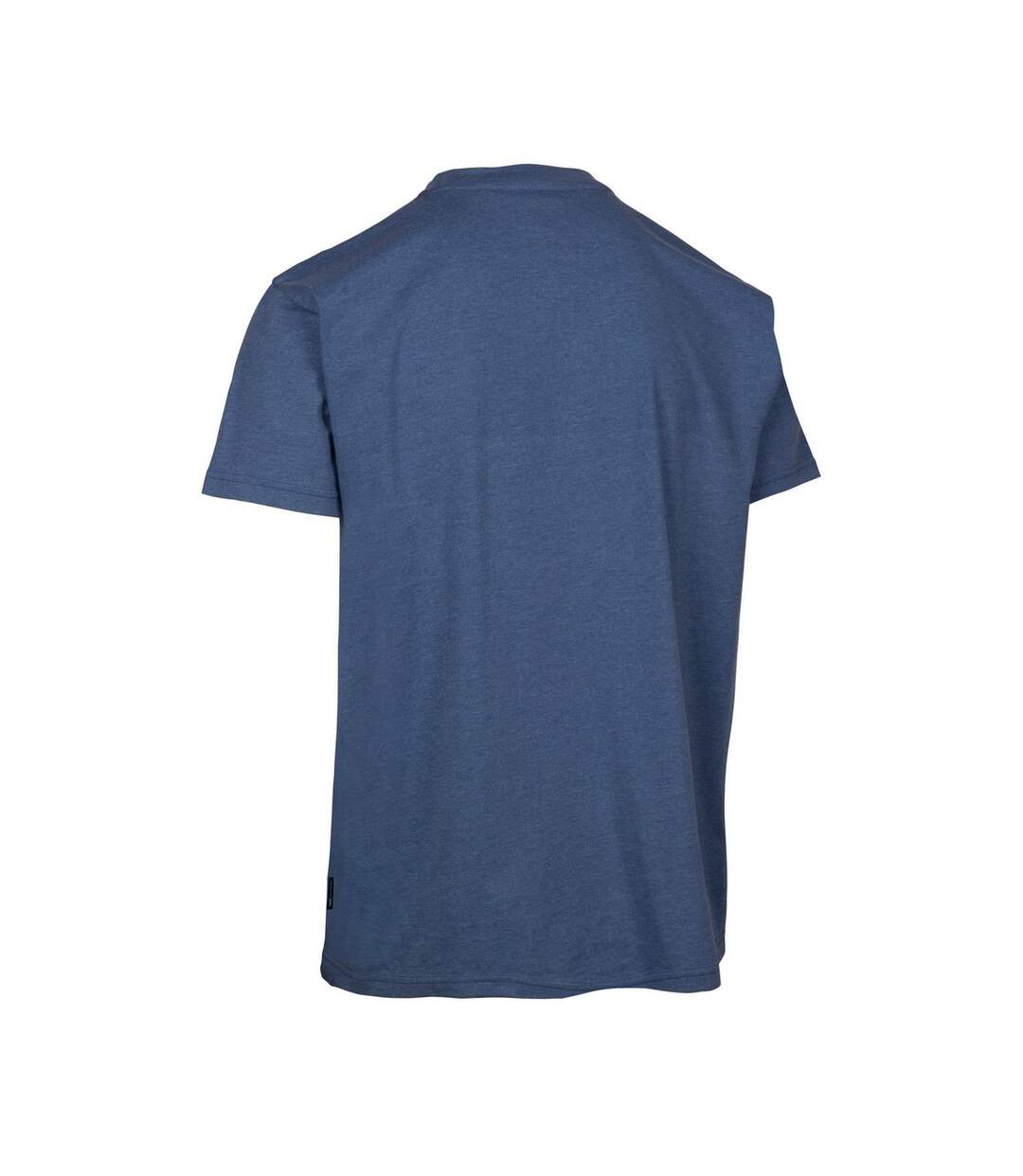 T-shirt flagel homme bleu indigo chiné Trespass-2