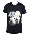 T-shirt homme manches courtes - Loups - 8391 - noir