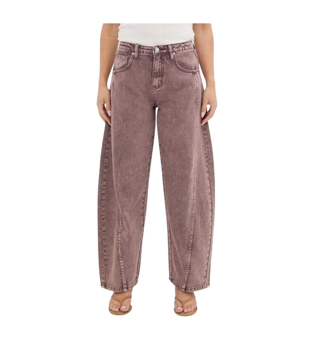 Womens/ladies Barrel Barrel Jeans Brown I Saw It First-2
