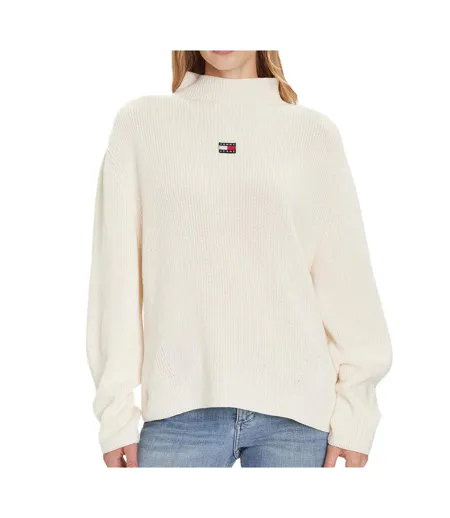 Pull blanc femme tommy hilfiger tjw mockneck badge s