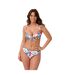 Womens/ladies Floral Front Tie Bikini Top Multicoloured Be You-1