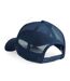 Lot de 2  casquettes de baseball homme bleu marine / blanc Beechfield-2