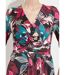 Robe cache-coeur courte évasée imprimé fleurs-3