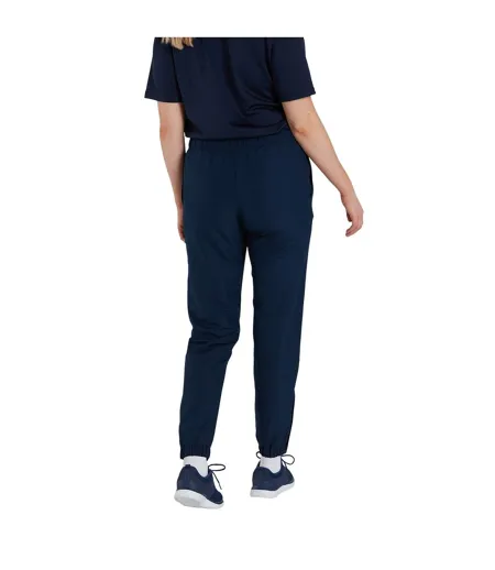 Womens/ladies Club Plain Cuffed Tapered Jogging Bottoms Navy Canterbury