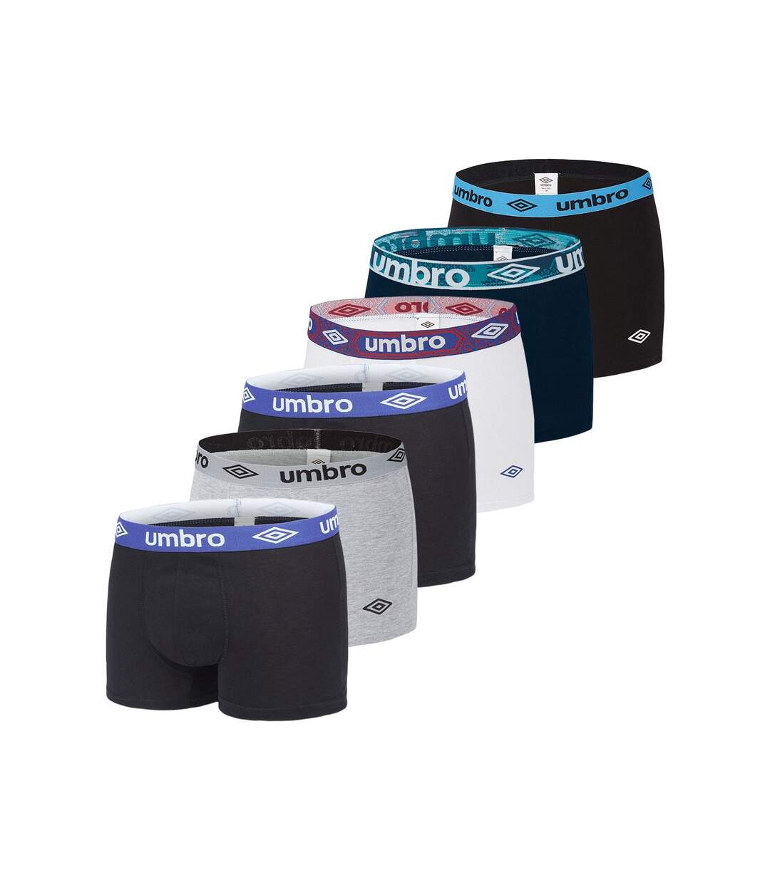 Pack Surprise de 6 Boxers coton homme Umbro