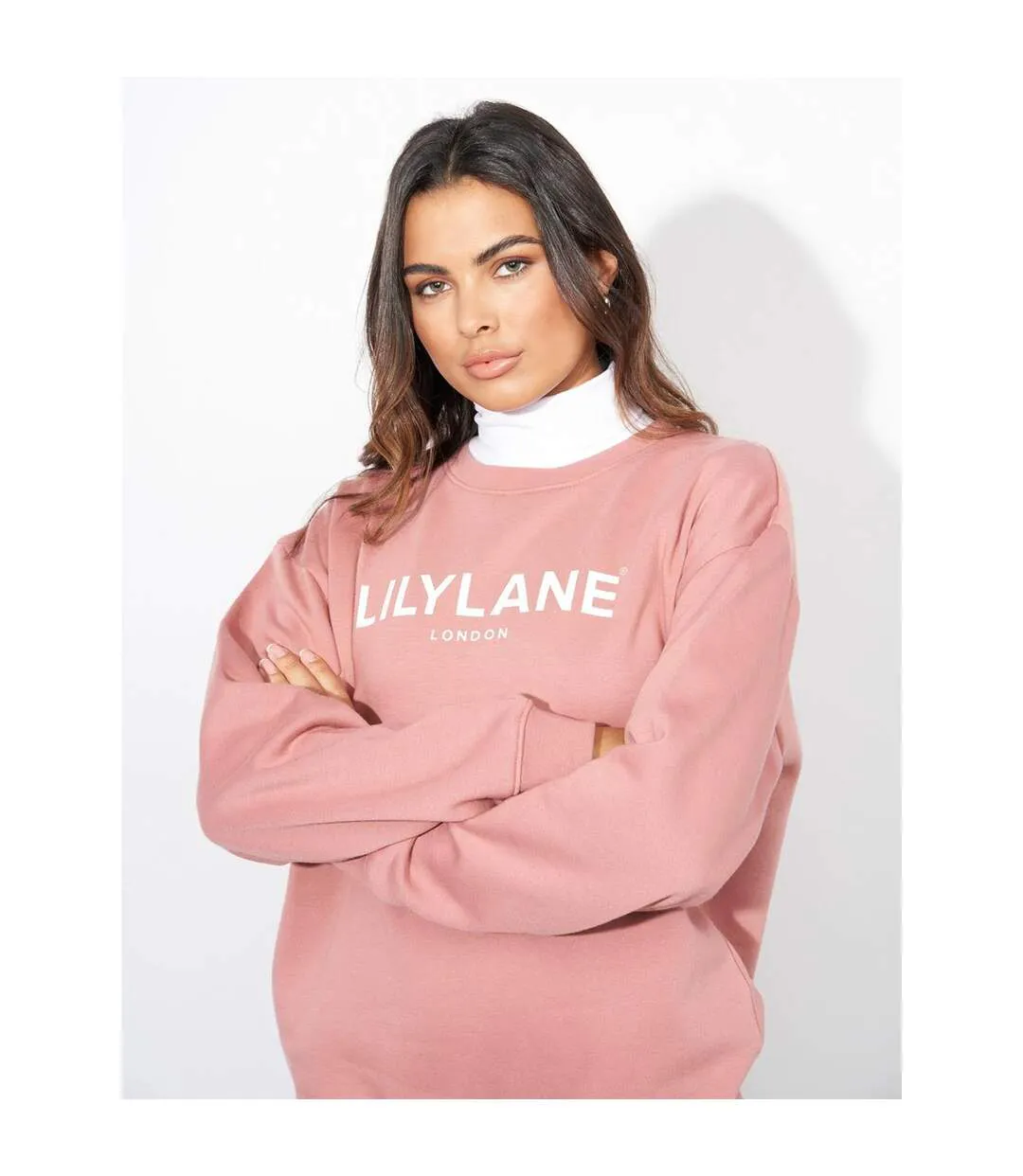 Sweat Valeria Femme Rose Foncé Lily Lane-4