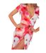 Robe Portefeuille Motif/style Floral Femme Rose Missy Empire-4
