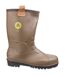 Footsure 95 Tan PVC Rigger Safety Wellingtons / Mens Safety Boots (Tan) - UTFS2233