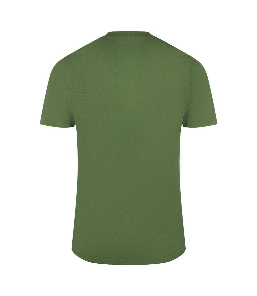 T-shirt Motif Fumée Homme Vert Foncé Cavalli Class-1