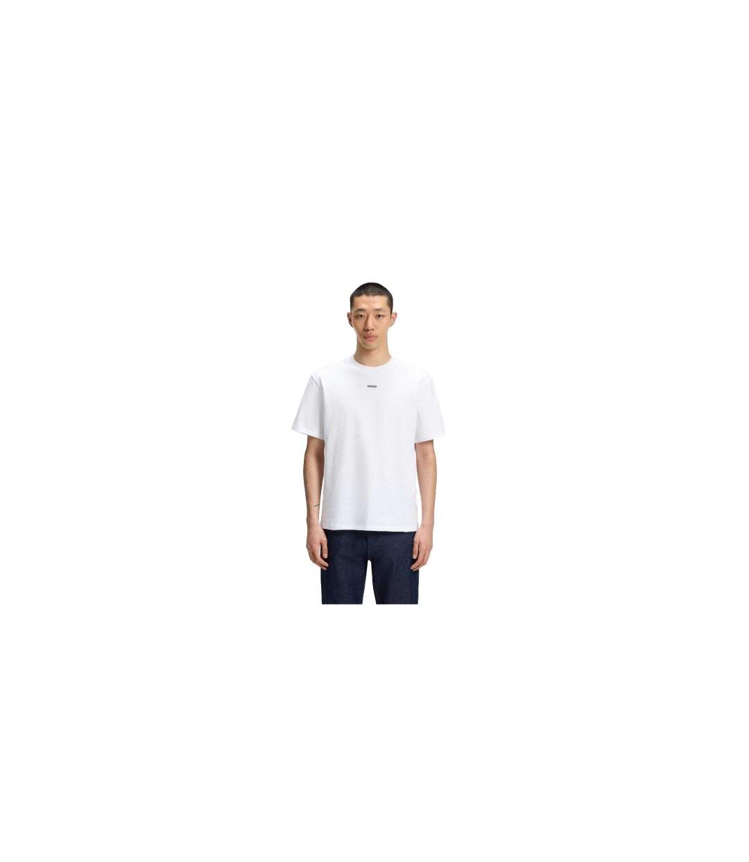 T-shirt Motif/style Imprimé Dapolino Homme Blanc Hugo-1
