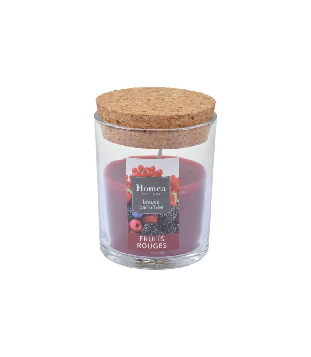 Bougie Verrine Parfumée Essentiel II 8cm Fruits Rouges-1
