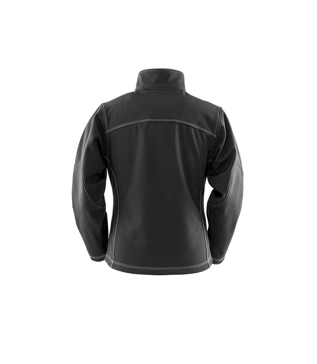 Result Work-Guard Mens Treble Stitch Soft Shell Jacket (Black)
