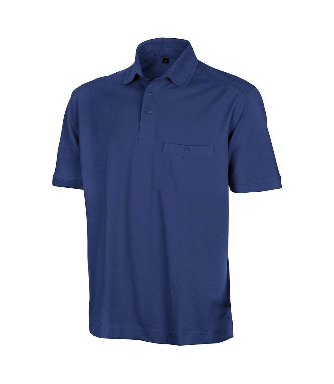 Polo manches courtes poche boutonnée R312X - bleu roi-1