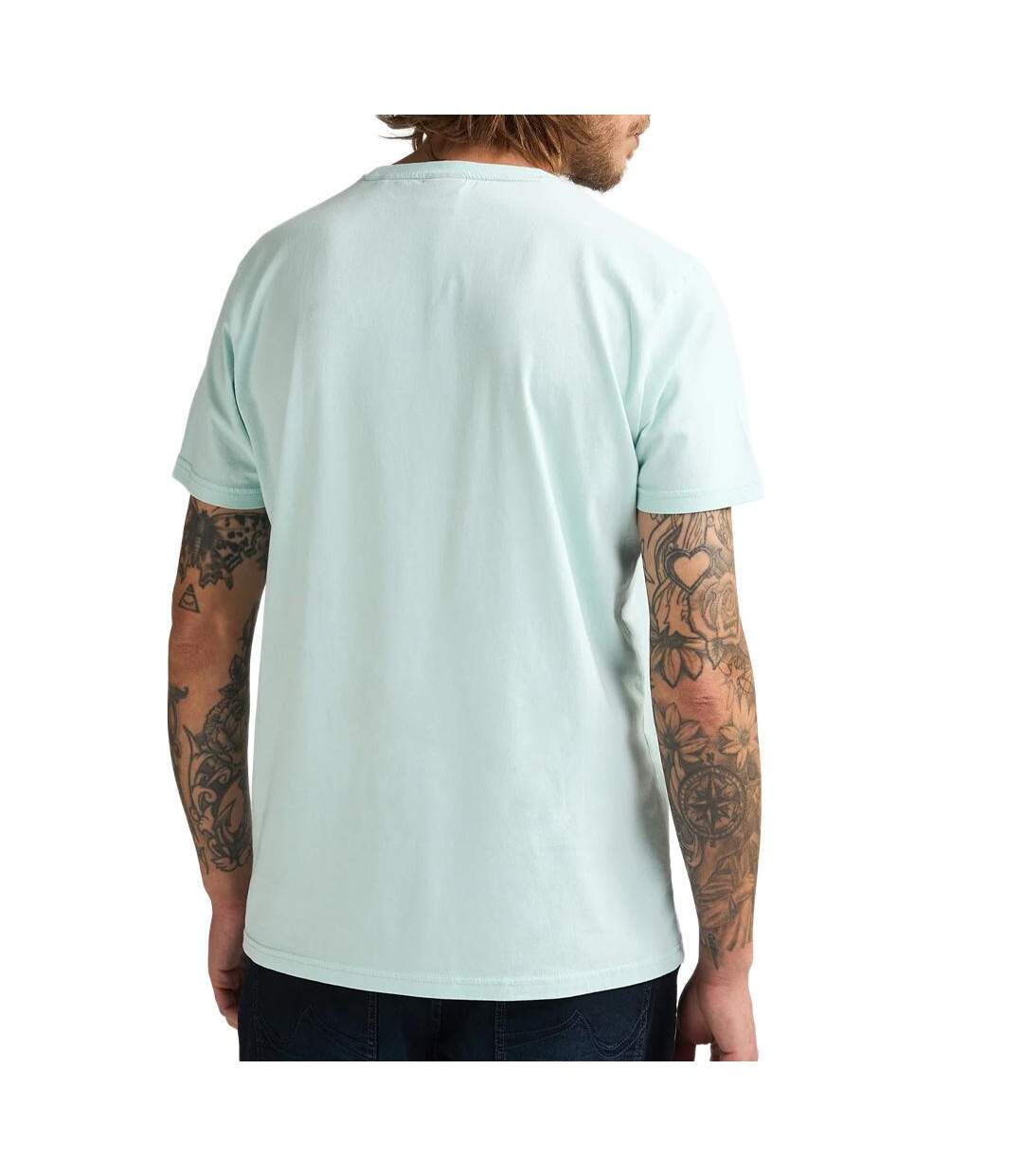 T-Shirt vert homme petrol industries classic print 12-2