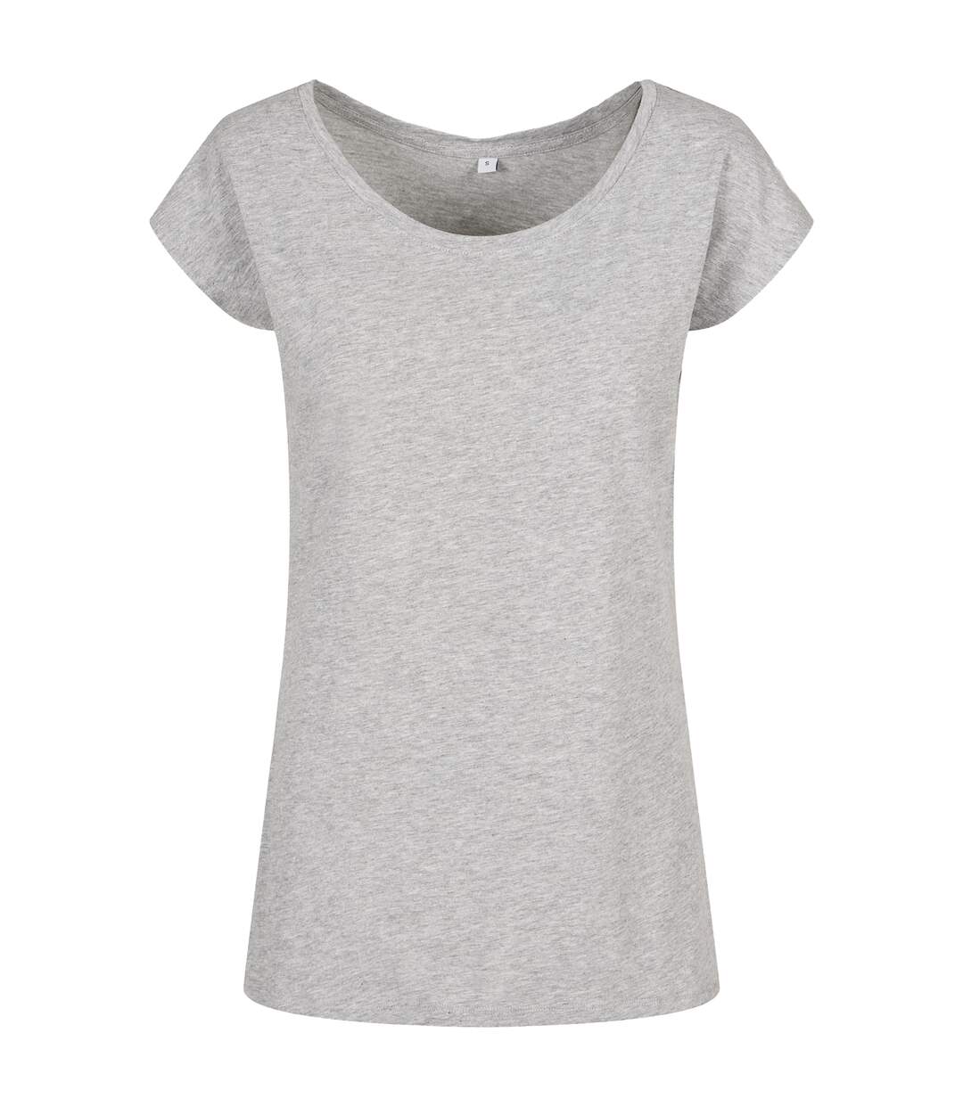 T-shirt Femme Gris Chiné Build Your Brand-1