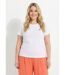 T-shirt col rond avec broderie coeur-1