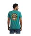 Mens beer guzzling back print t-shirt viridis Weird Fish-3