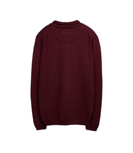Pull 1/4 zip bordeaux homme teddy smith marty 2 - l