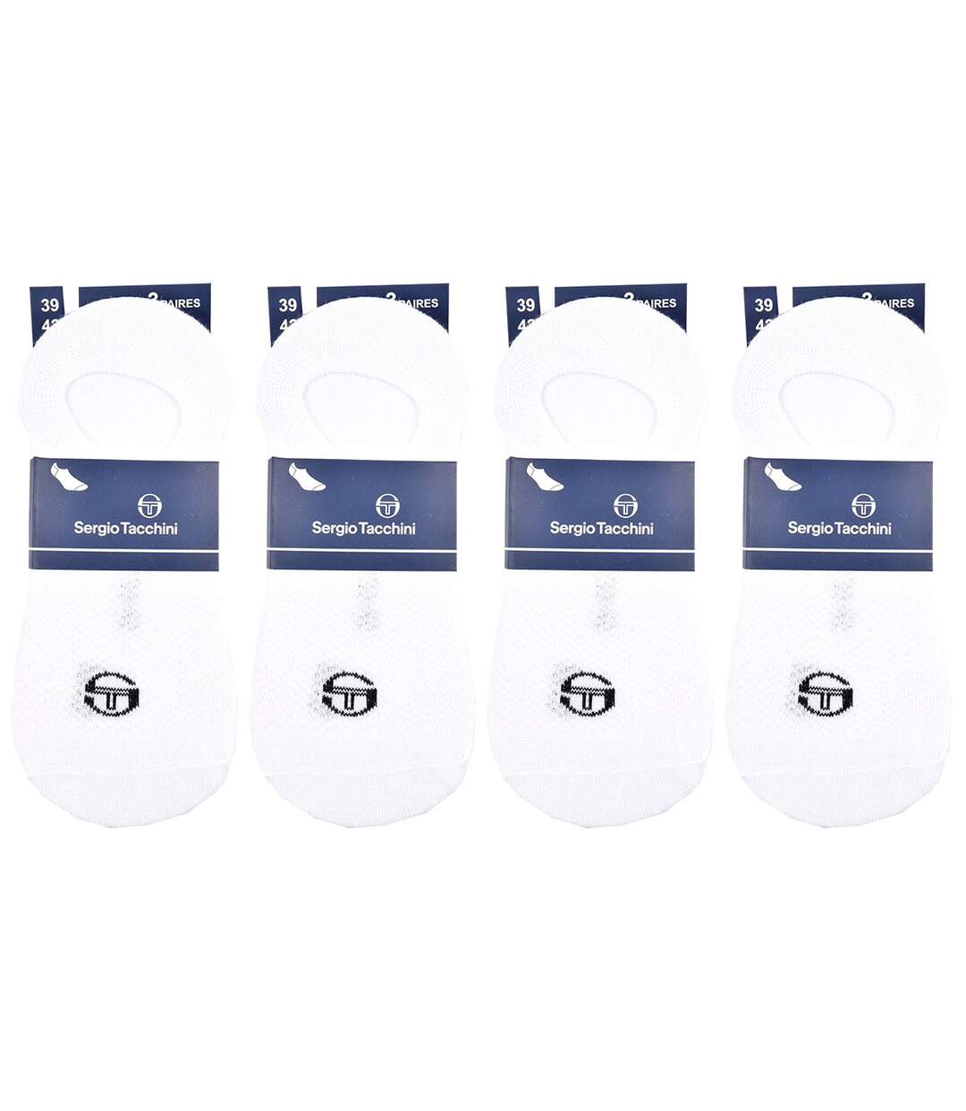 Chaussettes Homme FOOTIES SERGIO TACCHINI Lot de 12 Pack de 12 Paires 0447-3