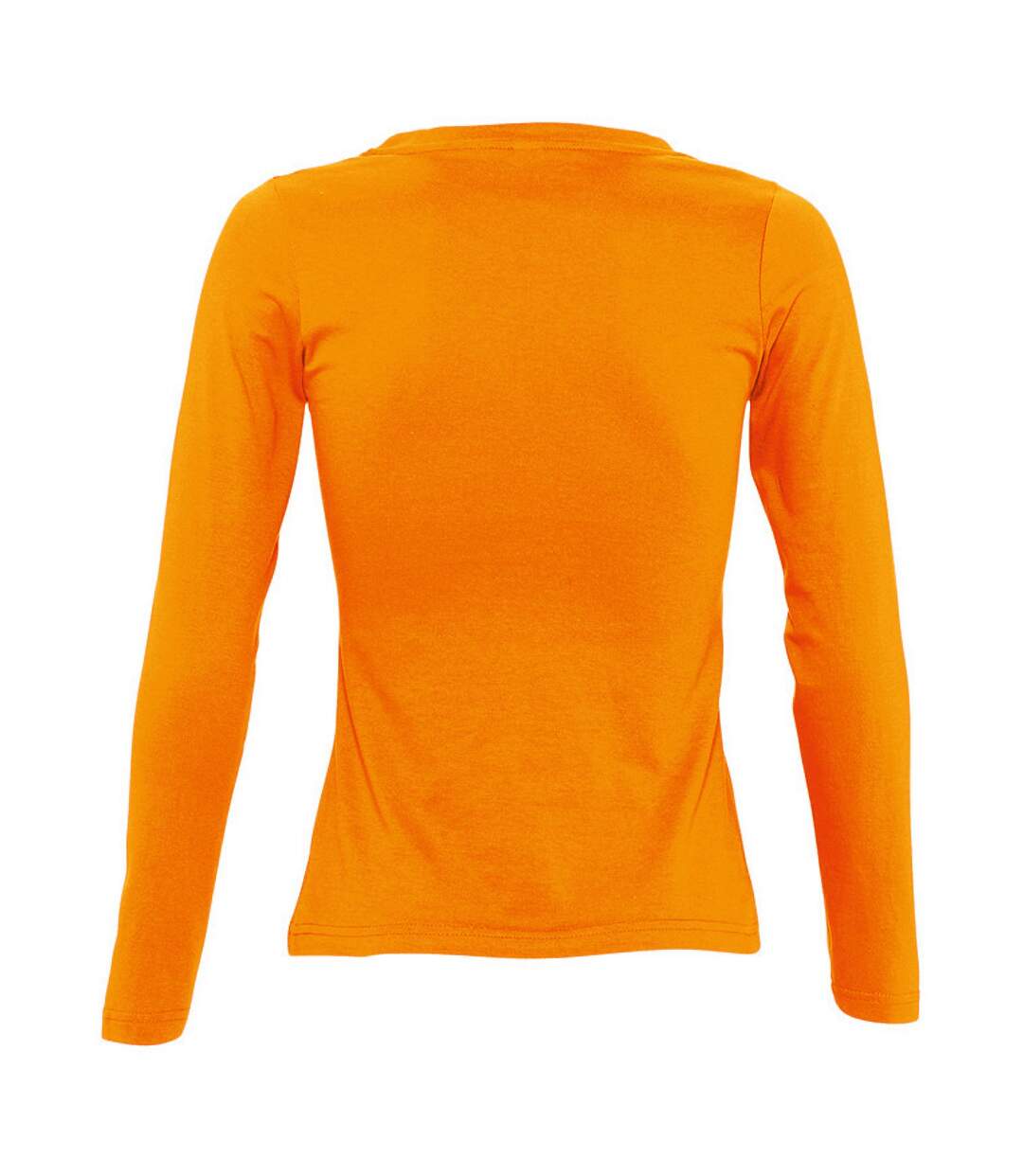 Majestic t-shirt à manches longues femme orange SOLS